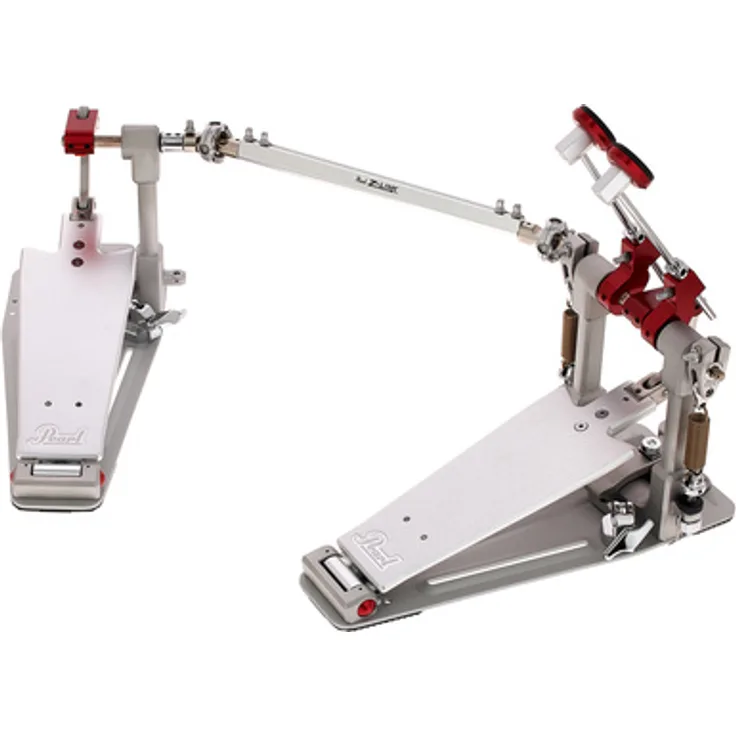 Pearl P-3502D Demon XR Double Pedal, Aluminium Fußmaschine mit Longboard und Direct Drive System, extrem leichtgängig, entwickelt von George Kollias