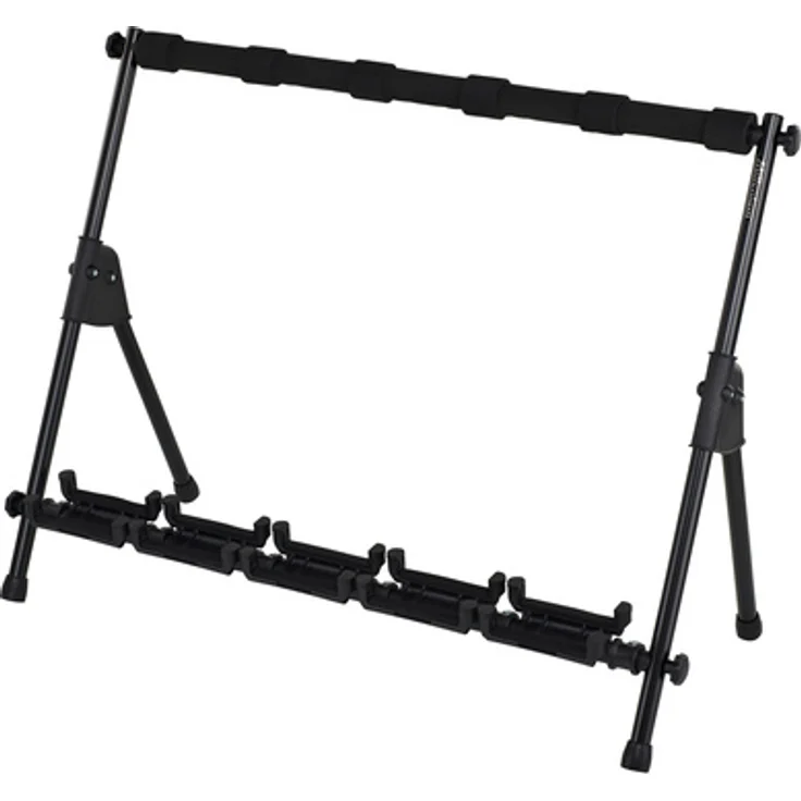 Millenium GS-5005 B, 5-fach Gitarrenständer mit gepolsterter Auflage, schwarz, nicht geeignet für Gitarren mit Nitrolack