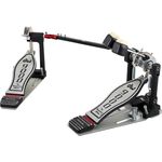 DW 9002 Double Pedal, Doppel Bass Drum Fußmaschine mit kugelgelagertem Deltascharnier und freischwingender Federaufhängung