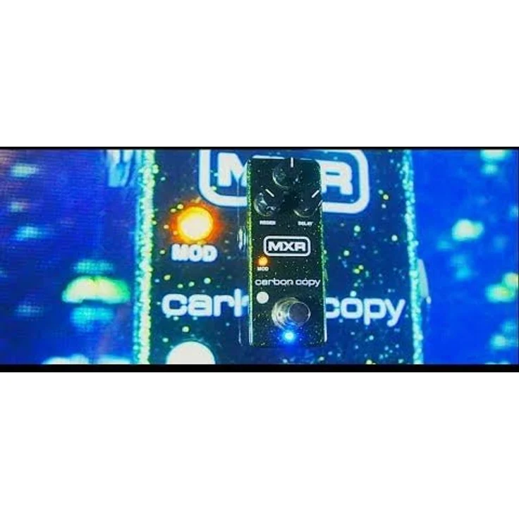 MXR M299 Carbon Copy Mini Analog Delay Pedal mit True Bypass, Modulation und Bright Schalter, kompakt – Bild 8