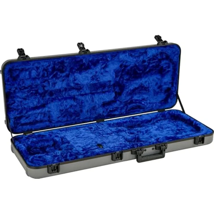 Fender Deluxe Molded Strat/Tele Case, Gitarrenkoffer aus ATA Polyethylen mit TSA Verriegelung, Lake Placid Blue