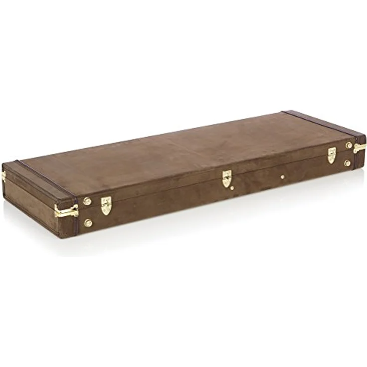 Gator Deluxe Case E-Guitar Vintage, Gitarrenkoffer aus Sperrholz, Distressed leather-like finish in Vintage Braun, Maße 109,7cm x 40,4cm x 11,4cm, Gewicht 5,4 kg – Bild 13