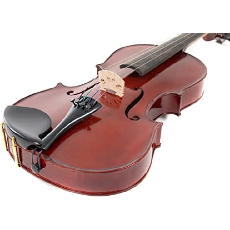 Gewa Pure Violaset EW 42,0cm, mit massiver Fichtendecke und Ahornboden, Ebenholz-Griffbrett, dunkelrotbraunem Lack, inkl. Leicht-Etui und Massaranduba-Bogen – Bild 5