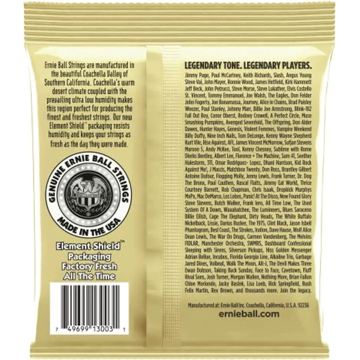 Ernie Ball Earthwood Medium Light Akustik-Gitarrensaiten, 80/20-Bronze, 12–54, 3er Pack mit hervorragender Klangprojektion – Bild 2