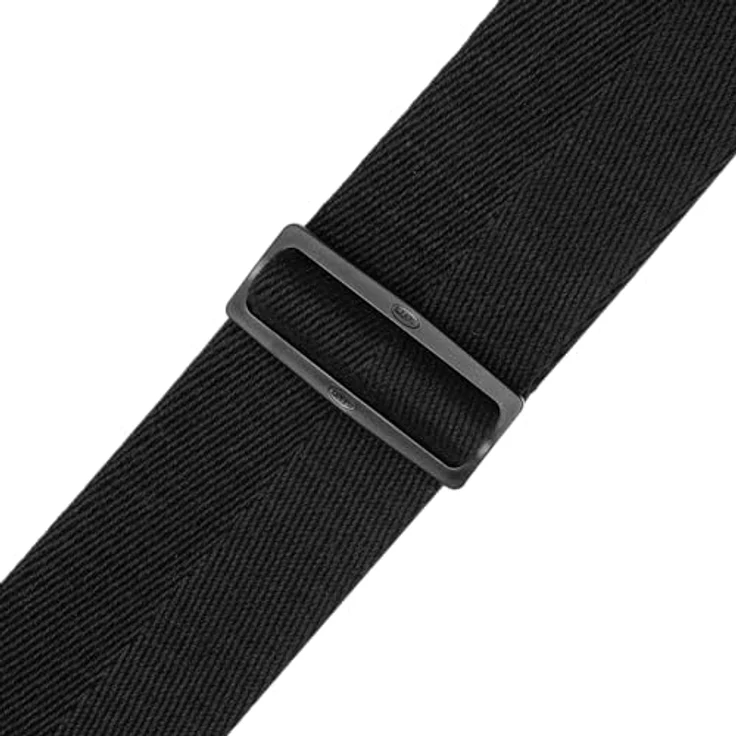 Levys Heavy Cotton Strap 3", Gitarrengurt aus Baumwolle mit Wildleder-Endstück, schwarz, verstellbar von 102 cm bis 165 cm – Bild 3