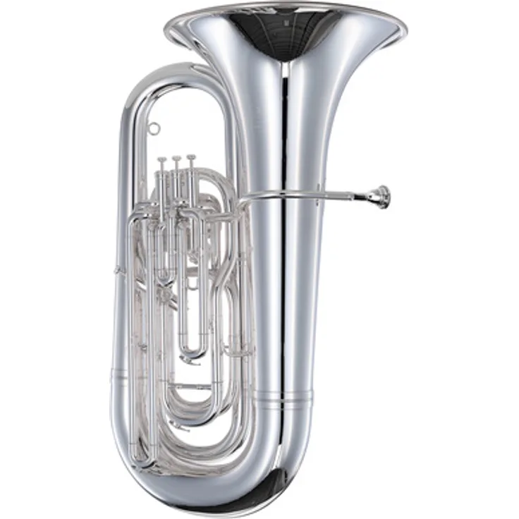 Besson BE994-2 Sovereign Bb-Tuba, kompensiertes Modell mit 4 Ventilen und versilbertem Messing, inkl. Koffer und Zubehör