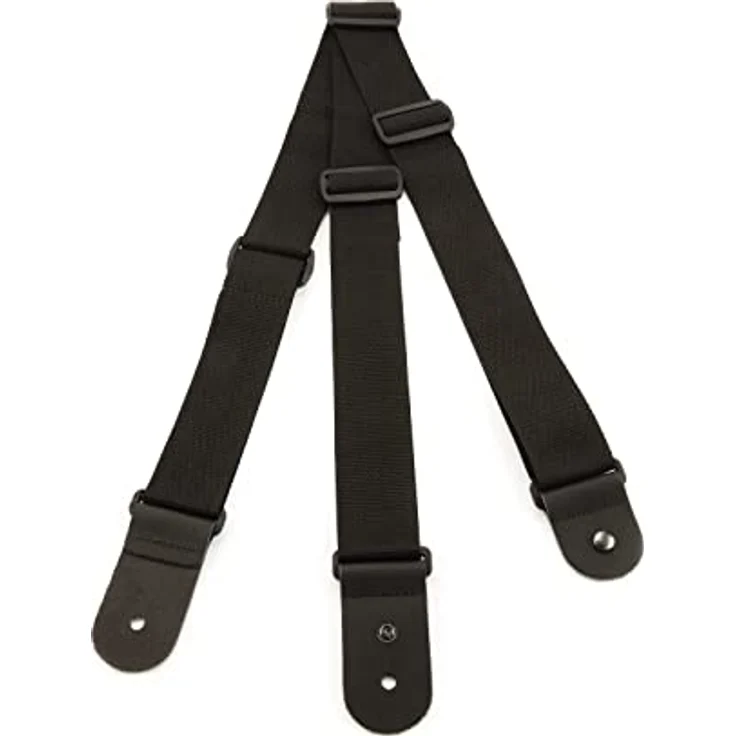 Daddario 50DARE000 Gitarrengurt, Schwarz, 50 mm Breite für gleichmäßige Gewichtsverteilung – Bild 1