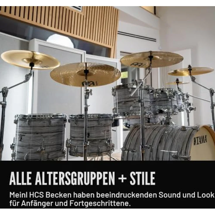 Meinl 18" HCS Crash / Ride, Schlagzeugbecken für Einsteiger, weiche Ansprache, mittlere Ausklingzeit – Bild 6