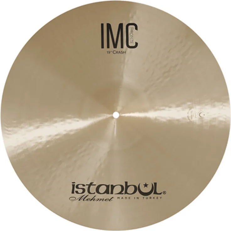 Istanbul Mehmet 19" Crash IMC Natural, B20 Bronze Schlagzeugbecken mit natürlichem Finish für Anfänger und Fortgeschrittene