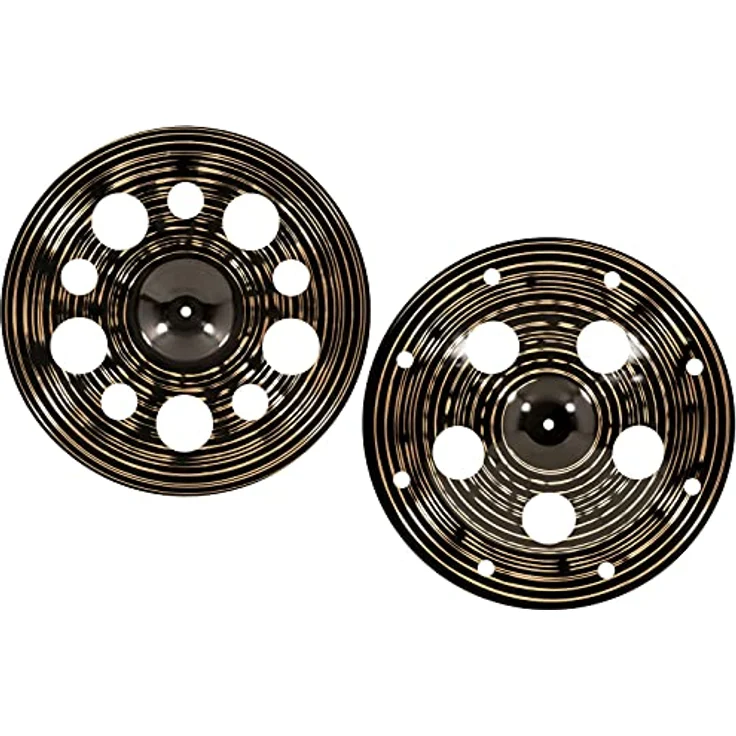 Meinl Cymbals Classics Custom Dark Trash Stack, 18 Zoll Schlagzeugbecken aus B12 Bronze mit dunklem Finish und aggressivem Klang – Bild 3
