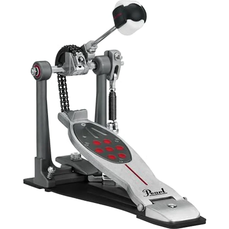 Pearl Eliminator Redline Einzelpedal für Trommel, Kettenantrieb, präzise Reaktionszeit und robustes Design – Bild 2