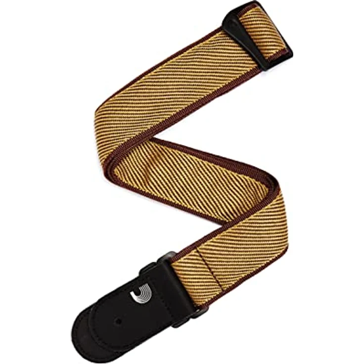 Daddario 50B06 Tweed, Gitarrengurt/Bassgurt 50 mm breit mit Lederenden, Tweed-Ausführung – Bild 1