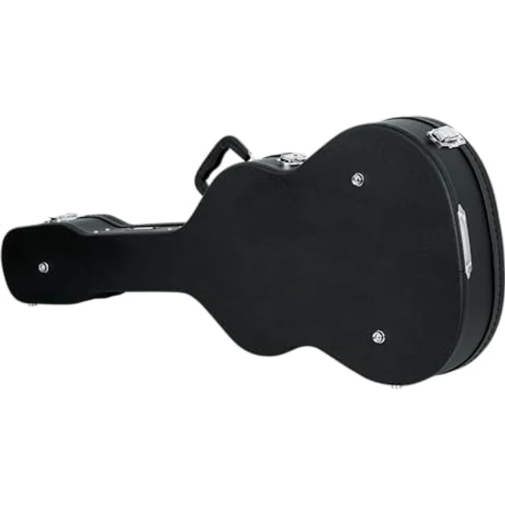 Gator GWE-Classic, Gitarrenkoffer für 4/4 Konzertgitarre, abschließbar, aus Sperrholz, schwarzer Tolex, mit schwarzem Plüschfutter, ergonomischem Tragegriff, Innenfach, Farbe: Schwarz – Bild 10