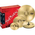 Sabian SBR Promotional Set, Schlagzeugbecken aus Pure Brass mit Einjahresgarantie