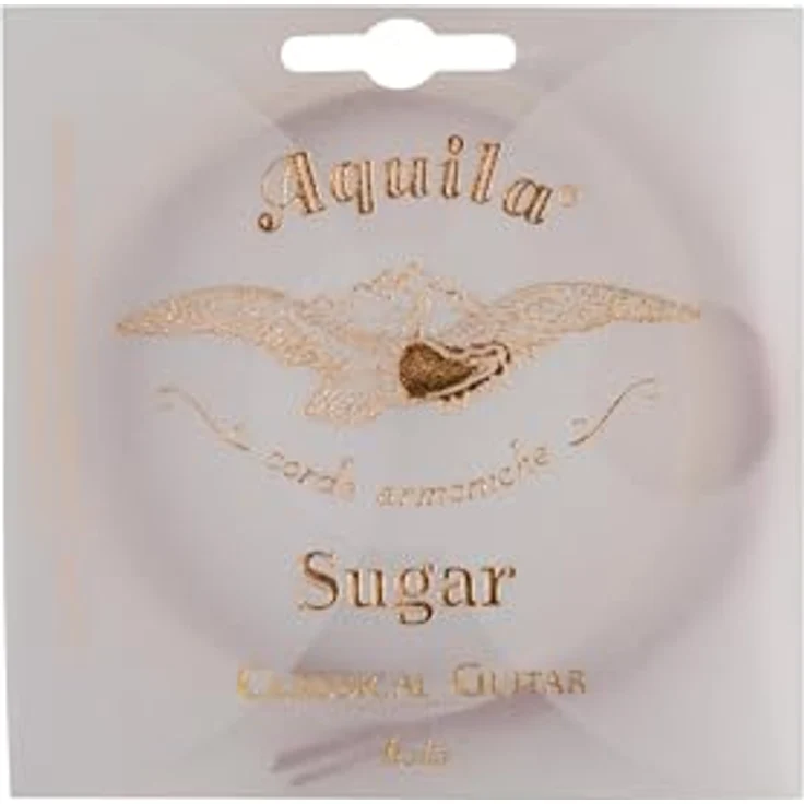 Aquila 164C Sugar Classical, Diskant-Saiten für Klassische Gitarre, 3 Saiten im Set, Normal Tension, klare Klangqualität, transparent – Bild 1