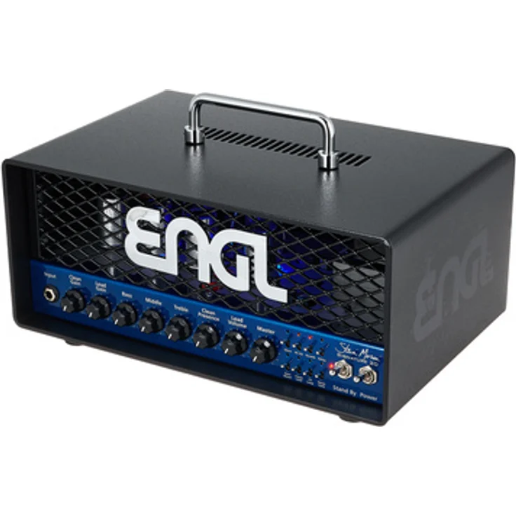 Engl E658 Steve Morse Signature 20, Röhrenverstärker Topteil für E-Gitarre mit 20 Watt Leistung, schwarz & blau
