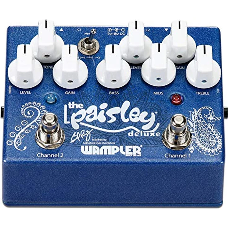 Wampler Paisley Deluxe Overdrive, Effektpedal mit dualem Overdrive, True Bypass, umschaltbare Reihenfolge, made in USA – Bild 4