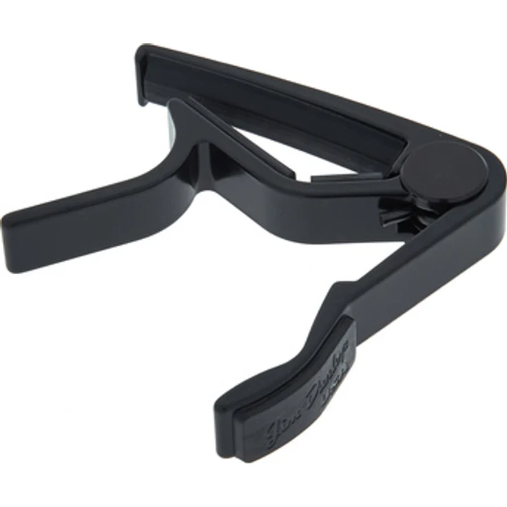 Dunlop Trigger Capo Acoustic Curved BK, Kapodaster für Western- und Akustik-Gitarre, schwarz verchromt