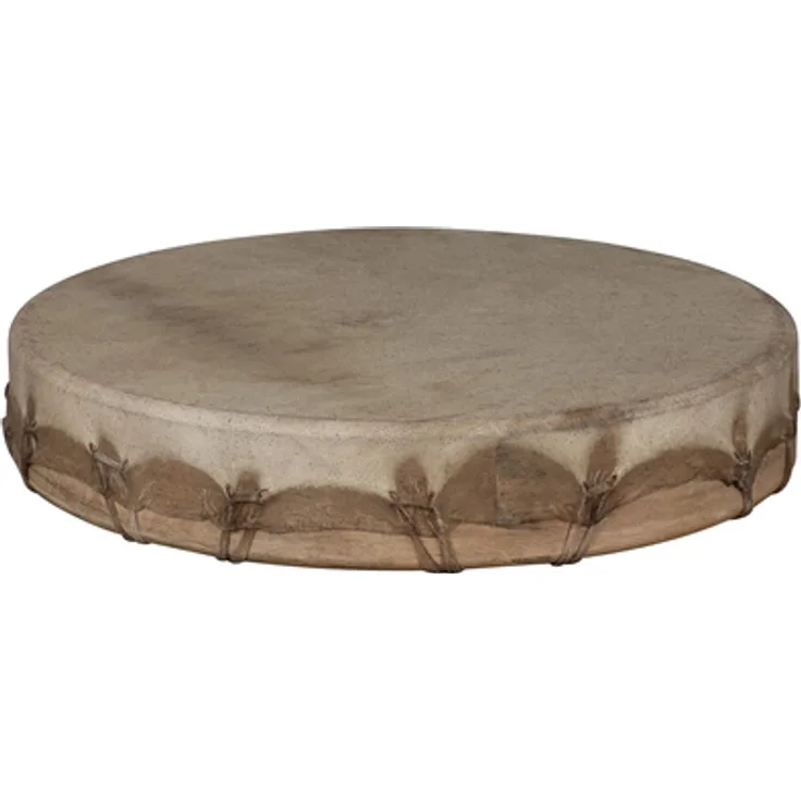 Sela 16" Shaman Drum Buffalo, Schamanentrommel aus massiven Mangoholz mit Büffelleder, handgefertigt in Indien