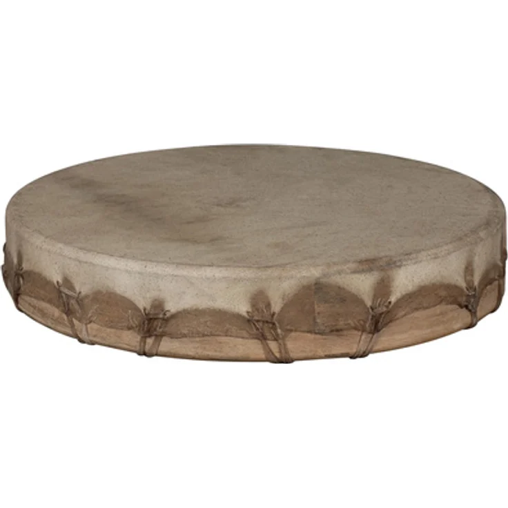 Sela 16" Shaman Drum Buffalo, Schamanentrommel aus massiven Mangoholz mit Büffelleder, handgefertigt in Indien