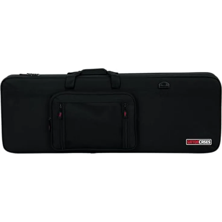 Gator Foam Case Electric Guitar, Gitarrenkoffer aus strapazierfähigem Nylon mit EPS-Schaumpolsterung, inkl. 2 Zubehörtaschen, abnehmbarer Schulterriemen, Maße: 107 cm x 32 cm x 6,1 cm, Gewicht: 2,90 kg – Bild 9