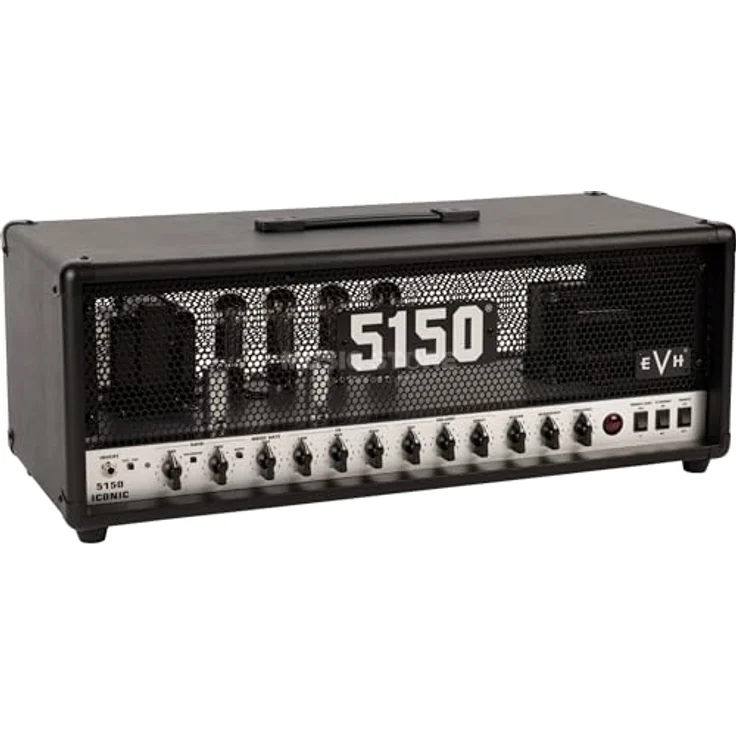 Evh 5150 Iconic 80W Top BK, Röhren E-Gitarren-Verstärker mit 2 Kanälen, Effektloop und Reverb, schwarz – Bild 1