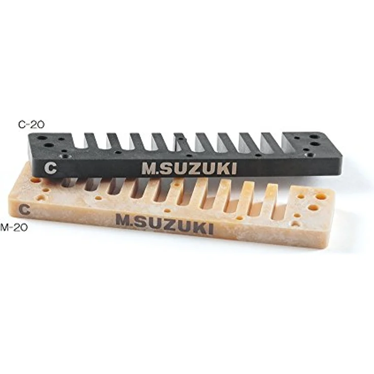 Suzuki C-20 Olive F, Mundharmonika in F, Richter System, oliv-grün, mit Edelstahl-Deckelplatten und robustem Klang – Bild 3
