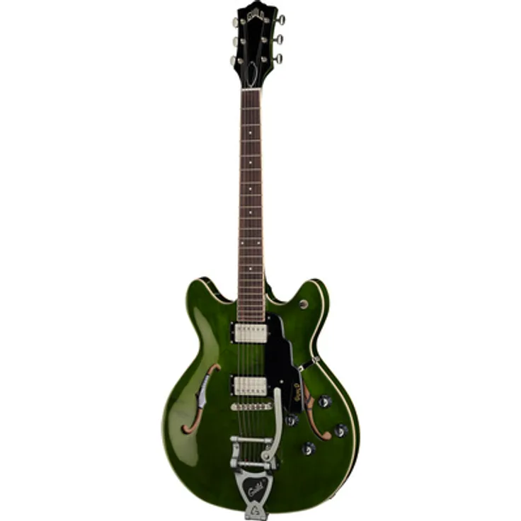 Guild Starfire I DC Emerald Green, E-Gitarre mit Vibrato, Mahagoni Hals, 2x Guild HB-2 Humbucker, Push-Pull Coil Splitting