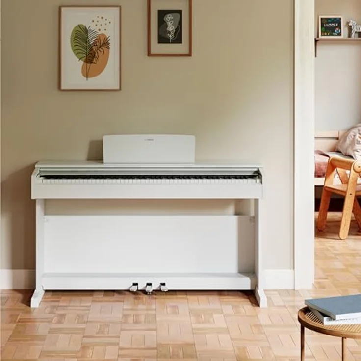 Yamaha YDP-145 WH Arius, Digital Piano mit 88 gewichteten Hammermechanik-Tasten, 10 Sounds, 192-stimmiger Polyphonie, weiß – Bild 2