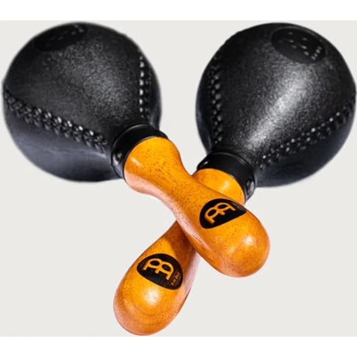 Meinl PM2BK Maracas, Percussion Instrument im Paar, Schwarz mit grober Körnung – Bild 7