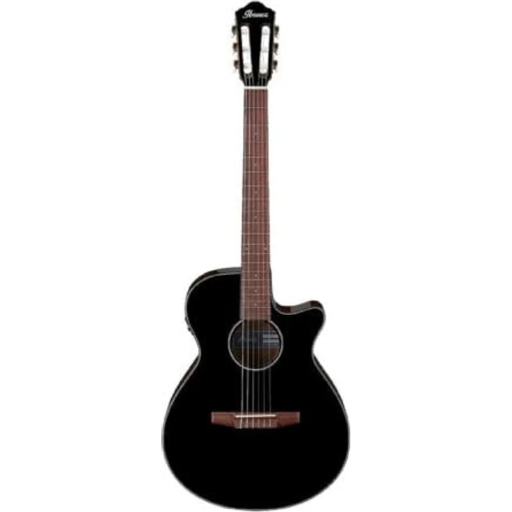 Ibanez AEG50N-BKH, Konzertgitarre mit Fichten-Decke, Cutaway, schwarzem Hochglanz-Finish und Ibanez Tbar II Tonabnehmer – Bild 2