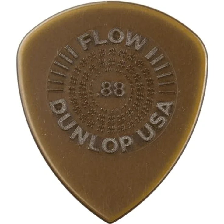 Dunlop Flow Standard Picks 0.88 mm, Plektren-Set mit pointierter Spitze, 6 Stück, olivgrün, Made in U.S.A. – Bild 3