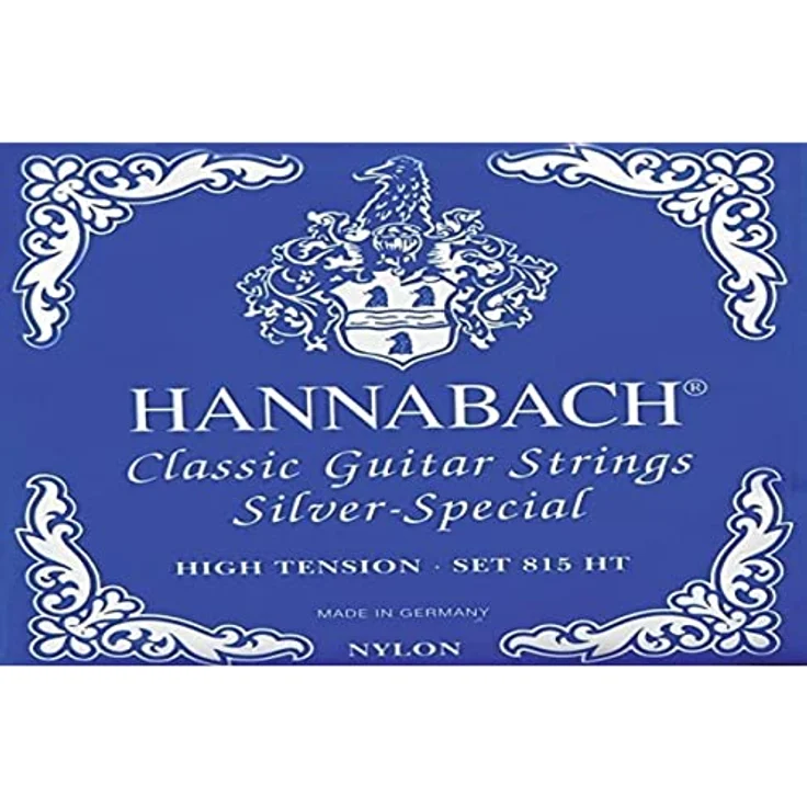 Hannabach 815HT Bass Strings, Saitensatz für Konzertgitarre, 3er Bass Set (D/A/E), Hochspannung, Silver-Special beschichtet – Bild 2
