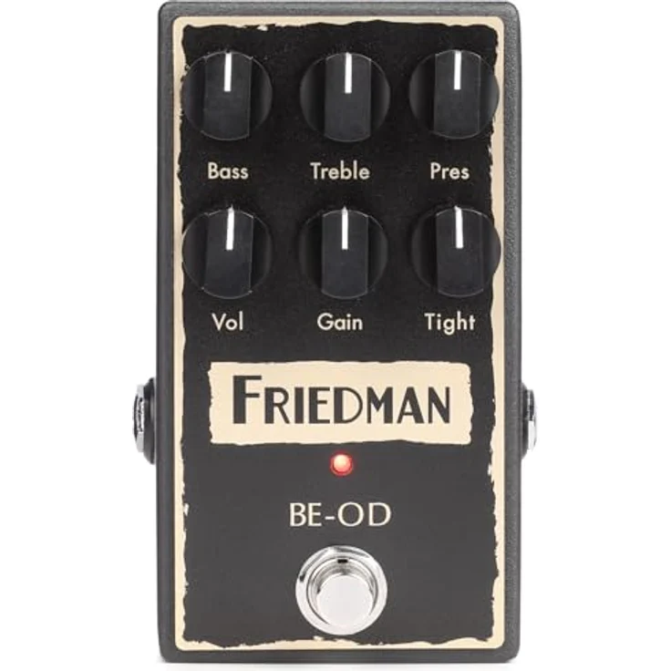 Friedman BE-OD, Overdrive-Pedal mit authentischem Röhrenverstärkerton, Regler: Volume, Gain, Tight, Bass, Treble, Presence, True Bypass, made in USA – Bild 2