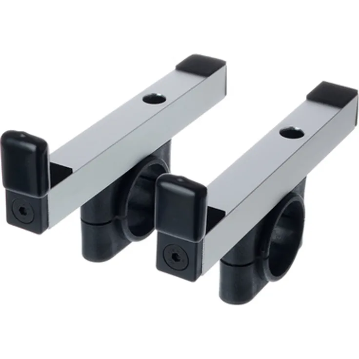Jaspers Holders 16S, silberfarbener Keyboard-Ständer mit 16 cm Länge, belastbar bis 15 kg, erweiterbar bis 40 kg