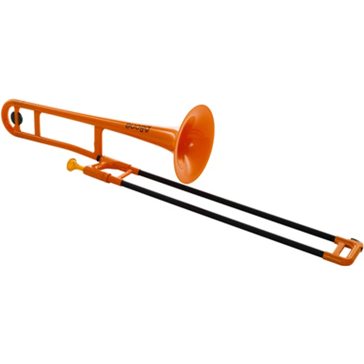 pBone music pBone Orange, Bb-Tenorposaune aus ABS-Kunststoff, ergonomisch, geringes Gewicht, inkl. Mundstück und Gig Bag, orange