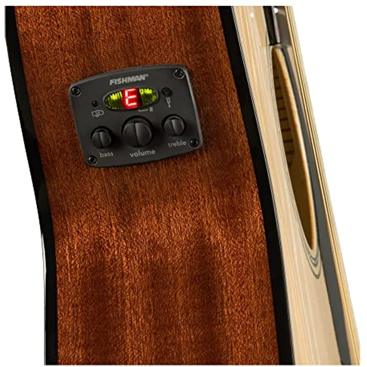 Fender CC-60SCE Nat WN, Westerngitarre mit massiver Fichtendecke, Mahagoni Boden, Cutaway, Fishman CD Elektronik, Naturfinish – Bild 2