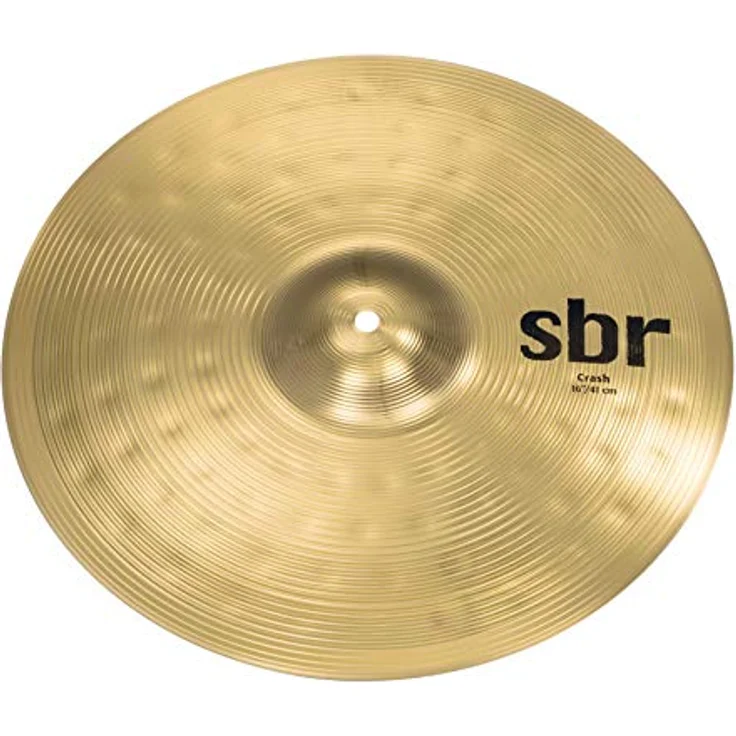 Sabian 16" SBR Crash, schnelles und druckvolles Crash-Becken für Akzente, goldfarben – Bild 3