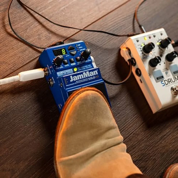 Digitech Jam Man Solo HD, Looper Pedal mit 35 Min. Loop-Speicher, 200 internen Speicherplätzen, Stereo 44,1 kHz Wiedergabe, inkl. 9V Netzteil – Bild 8