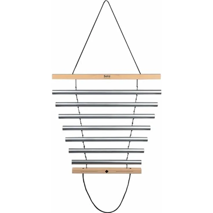 sela Harmony Chimes 7 Natural in C, inkl. Tragetasche und Schlägel, vielseitiges Klangerlebnis