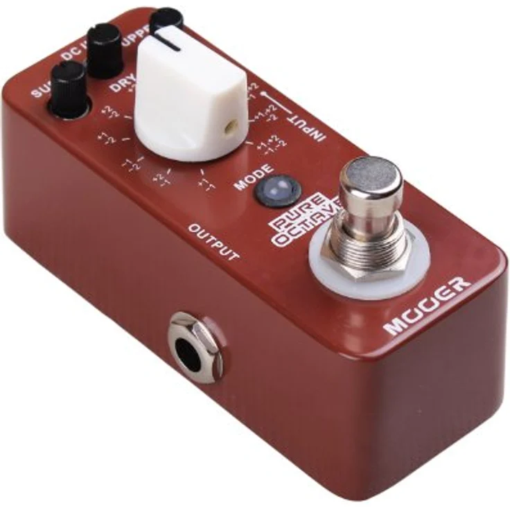 Mooer Pure Octave Effektpedal, präzise polyphonische Oktavierung mit 11 Oktavmodi, Metallgehäuse, Echter Bypass – Bild 2