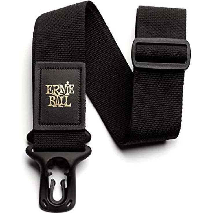 Ernie Ball PolyLock Strap 4056, Locking Gitarrengurt für E-Gitarre & Bass, Länge 96-170cm, Breite 5cm, schwarz – Bild 3