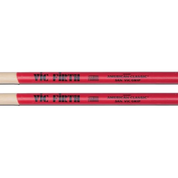 Vic Firth vf5anvg 5 A American Hickory VIC Grip Nylon Tip Drumsticks, rutschfeste Beschichtung für mehr Haltbarkeit und Grip – Bild 4