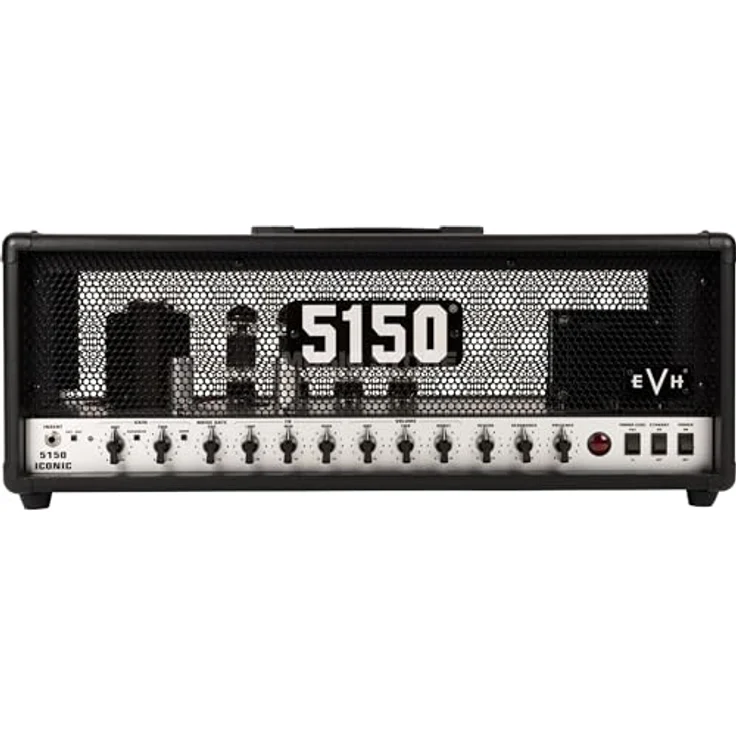 Evh 5150 Iconic 80W Top BK, Röhren E-Gitarren-Verstärker mit 2 Kanälen, Effektloop und Reverb, schwarz – Bild 2