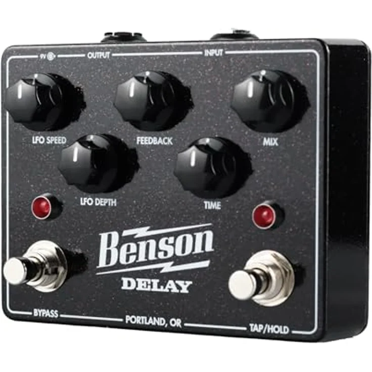 Benson Delay, Effektpedal für E-Gitarre mit PT2399-Chip, 30ms bis 1250ms Delay, Modulationsmöglichkeiten und Tap-Tempo – Bild 2