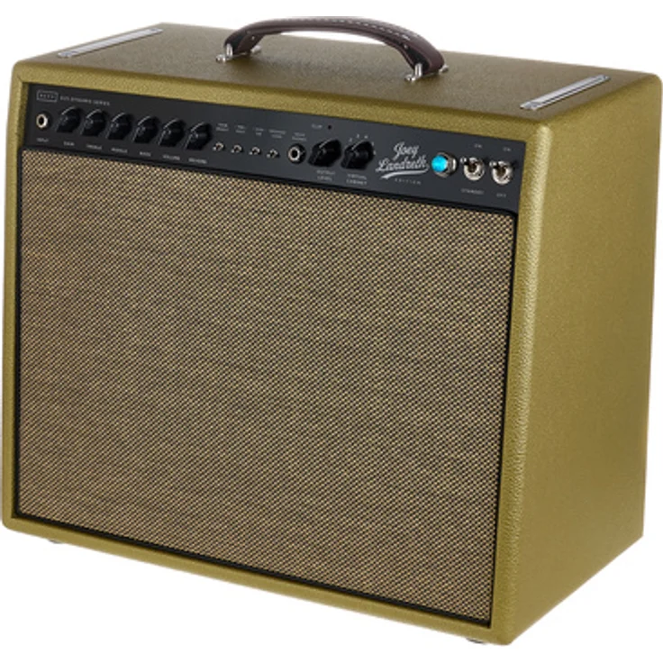 Revv D25 Joey Landreth Edition GD, 25/5W Vollröhren-Gitarrencombo mit virtueller Cab/IR-Loading, gold