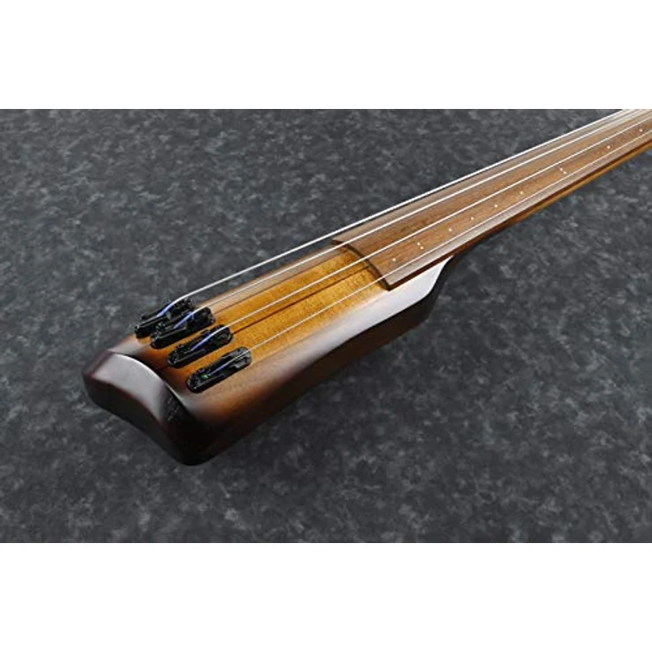 Ibanez UB804-MOB, Elektronischer Kontrabass aus Ahorn mit 5-teiligem Halls-Korpus, Mahogany Oil Burst Finish, aktiver Klangregelung und inklusive Tama Roadpro Ständer und Gig Bag – Bild 5