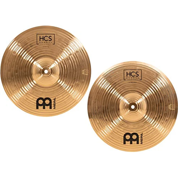Meinl 13" HCS Bronze Hi-Hat, B8 Bronze, Traditional Finish, heller und klarer Klang, ausgewogenes Sustain, made in Germany – Bild 2