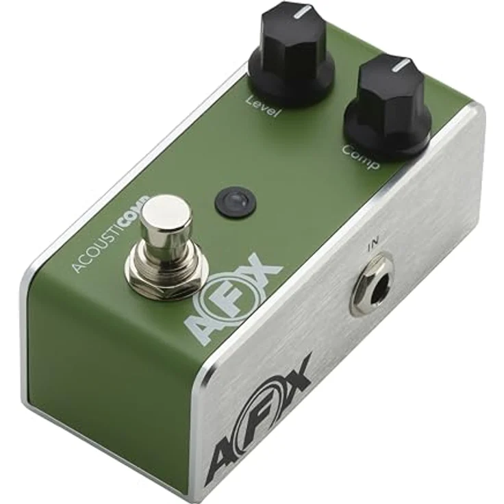 Fishman AFX AcoustiComp Mini Comp, Effektpedal für Akustik Gitarre mit Level- und Comp-Regler, True/Buffered Bypass – Bild 3