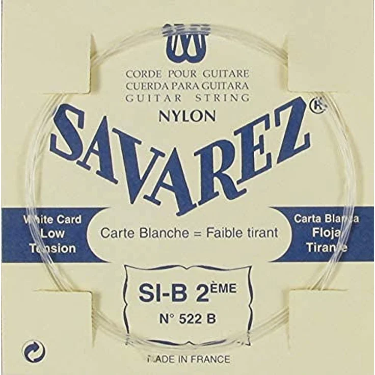 Savarez Traditional Concert 522B, Einzelsaiten für klassische Gitarre, tiefes Si2, passend für 520B – Bild 1